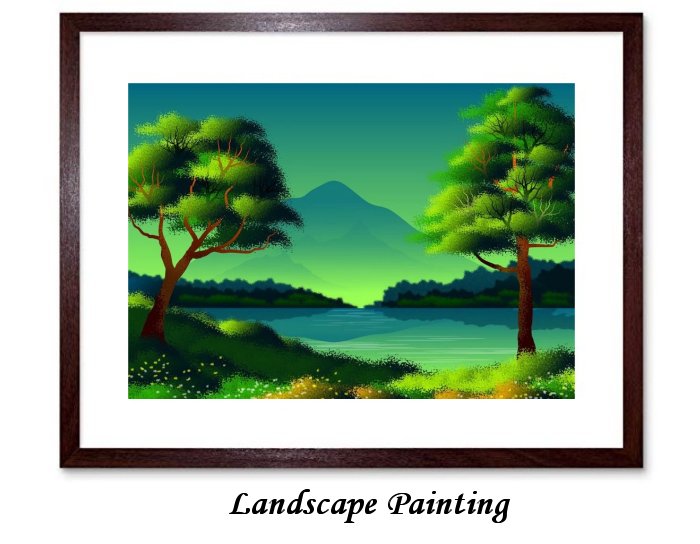Landscape Painting Framed Print